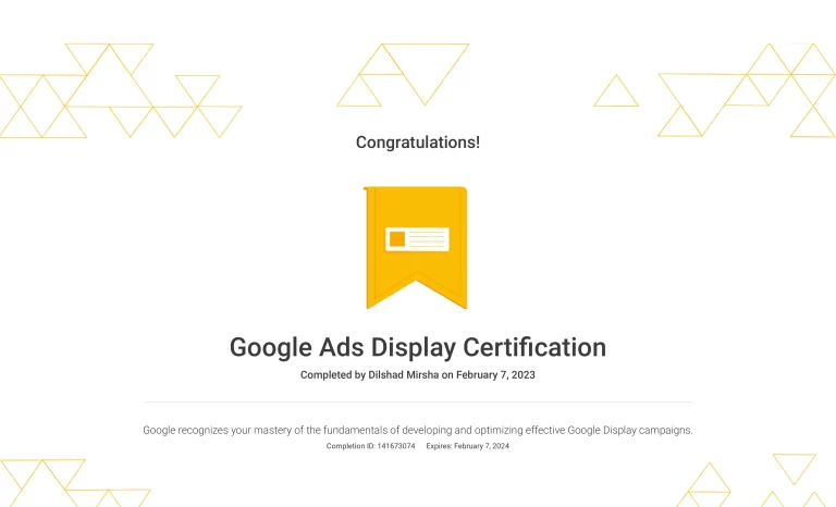 Digital Marketing Strategist in Calicut Google Ads Display Certificate