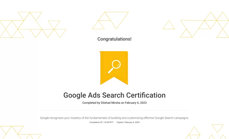 Digital Marketing Strategist in Calicut Google Ads Search Certificate