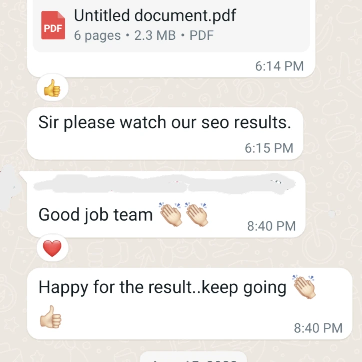 SEO Expert in Calicut Client Review